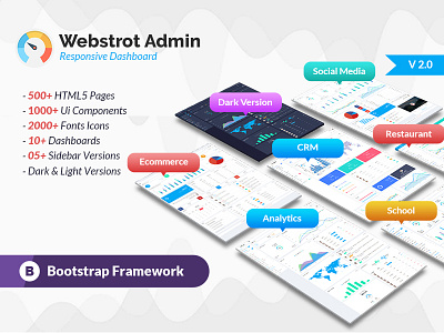 Webstrot Admin Panel Responsive Bootstrap Dashboard Template