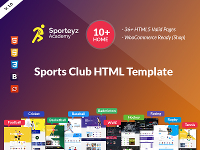 Sporteyz | Sports Club HTML Template
