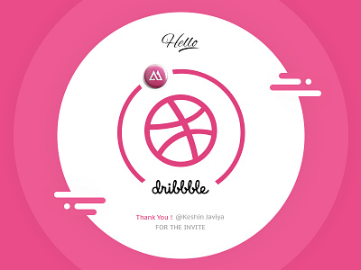Hello Dribbble! debut shot design draft dribbble invitation invite thanks thankyou ui webstrot