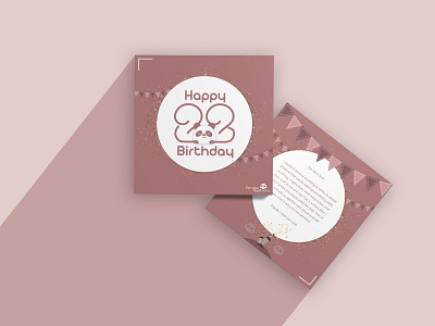 Birthday Card birthday card design freelance designer illustration pastels typography vector