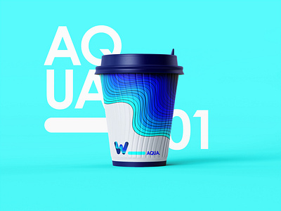 Aqua_Soft Drink Concept abstract blend tool branding campaign cool colors design glass cover graphic design illustration merchandise design soft drink vector