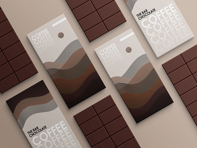 Chocolate Cover blend tool branding brown chocolate coffee design illustration lines vector waves