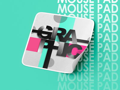 Graphic blend tool illustration mouse pad print print design typography vector