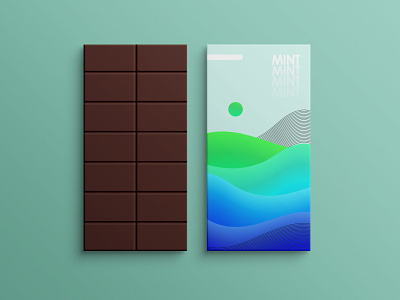 Chocolate Packaging abstract blend tool branding chocolate packaging colors design flavor gradients green illustration mint vector