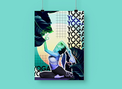 International Yoga Day abstract graphic design