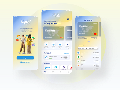 Redesign Aplikasi Livin' by Mandiri design graphic design mbanking finance app ui ux