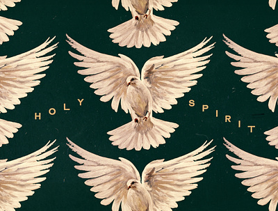 Holy Spirit Series Design church church design design dove holy spirit repeating repeating pattern series series art series graphic