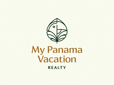 My Panama Vacation Realty Logo beach logo logodesign vacation vector