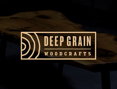 Deep Grain Woodcrafts Logo logo design logos woodworking