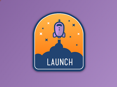 Launch_02 2x badge launch rocket sketch app space