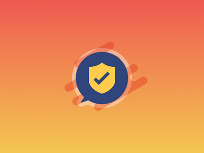 Secure Messaging icon illustration onboarding