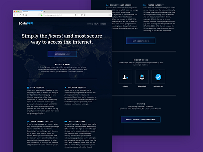 Soma — the fastest and most secure way to access the internet. design icon illustrations marketing campaign ux design vpn website