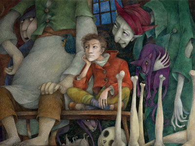 part of illustration for Grimm's fairy tales