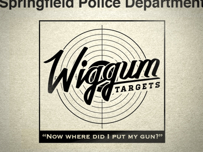 Wiggum Targets ad logo police simpsons target vintage wiggum