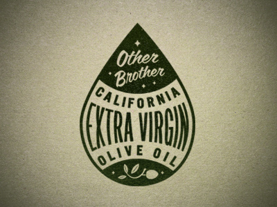 O.B. Oil Drip baseball design drip illustration logo oil olive type vintage