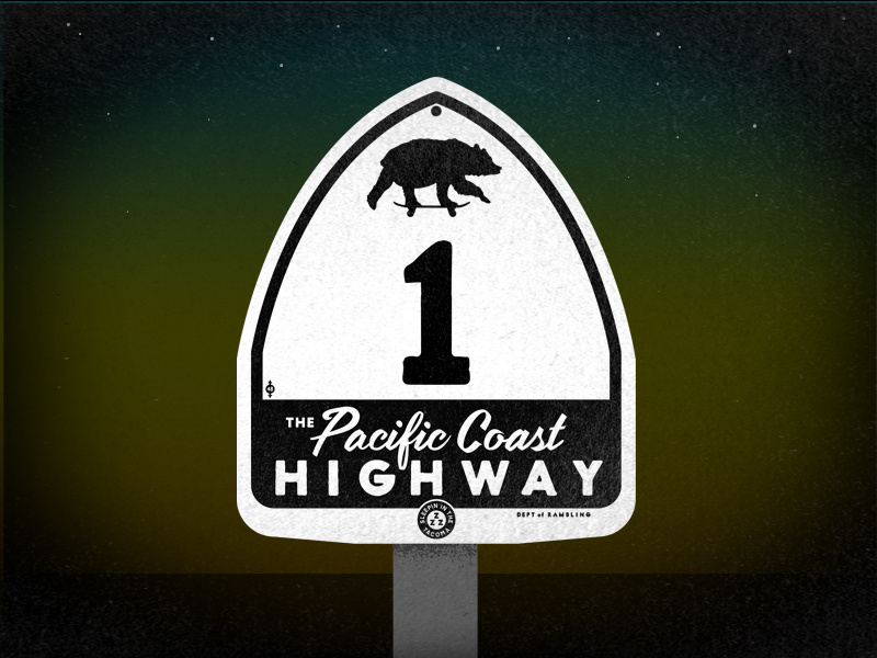 the Pacific Coast Highway by Andy Pitts on Dribbble