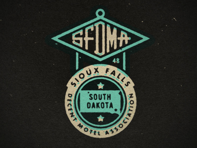 "It's goddamn Sioux Falls all over again" fargo illustration logo motel sioux falls south dakota state vintage