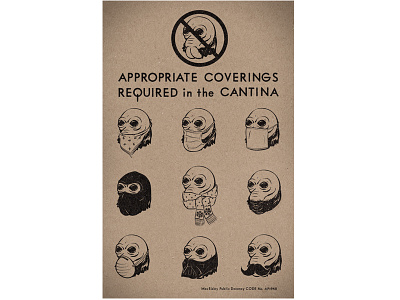 Cantina Rules cantina illustration inappropriate nude ponda boba star wars