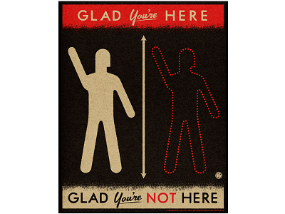 GLAD You're NOT HERE 1984 glad happiness unperson vintage
