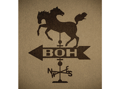 Band of Horses Weathervane arrow band of horses directions horse illustration logo two heads are better than one vintage weathervane wind