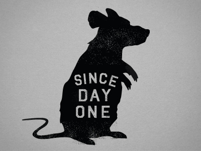 Since Day One Rat icon logo rat