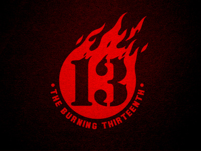 The Burning 13th 13 burn icon logo