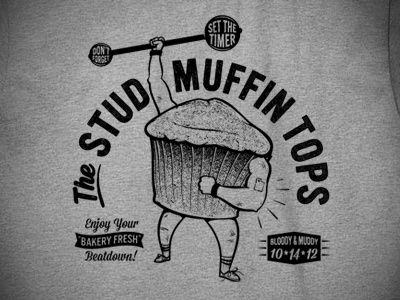 The Stud Muffin Tops muffin stud tee tough vintage weight