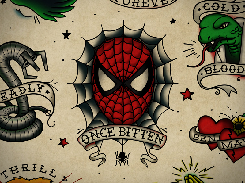 Very simple tattoo ideas of D letter  building with book  spiderman face  with spider  YouTube