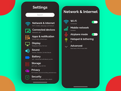 Daily UI 7 - Settings