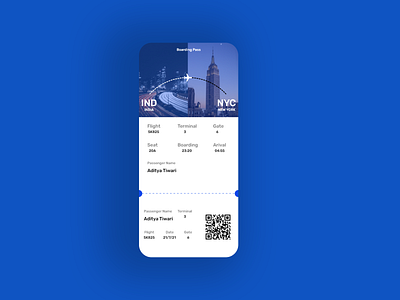 Boarding Pass - Daily UI 24