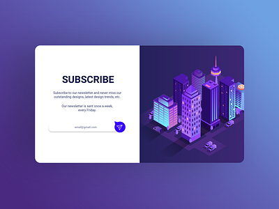 Subscribe - Daily UI 26