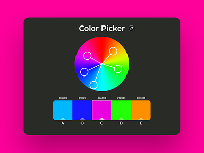 Daily UI 60 - Color Picker apps color color picker colorful colors daily ui 60 daily ui challenge dailyui day 60 interface picker ui uiux design web web design