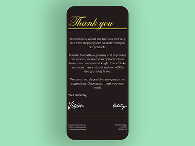 Daily UI#77 [ Thank you ]