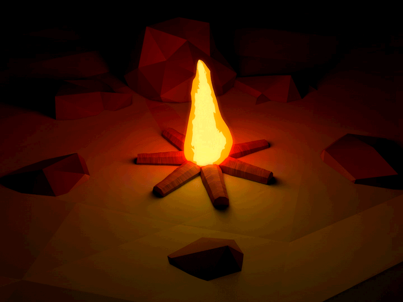 Lil Fire animation c4d cel cel shading cinema 4d design fire gif loop motion design