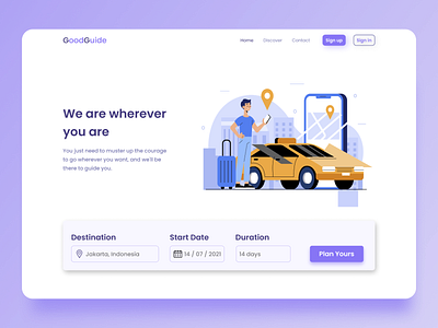Travel Agent - Landing Page