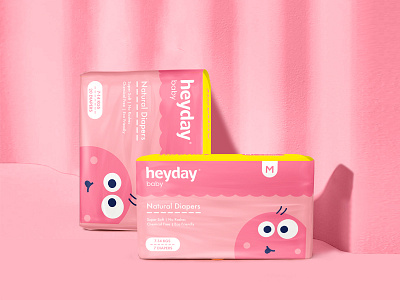 Heyday Baby Diaper - Packaging Design branding design graphic design illustration logo packaging typography vector