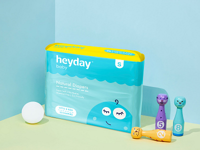 Heyday Baby Diaper - Packaging Design branding design graphic design illustration logo packaging typography vector