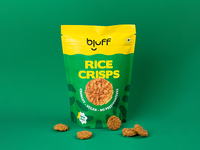 Bluff Snacks - Rice Crisps: Packaging Design