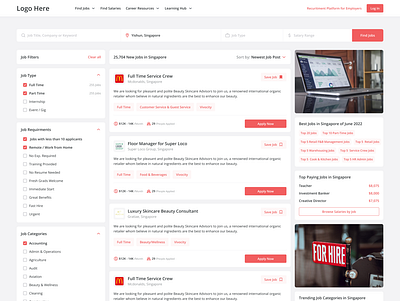 SaaS-Job Page design graphic design typography ui ux