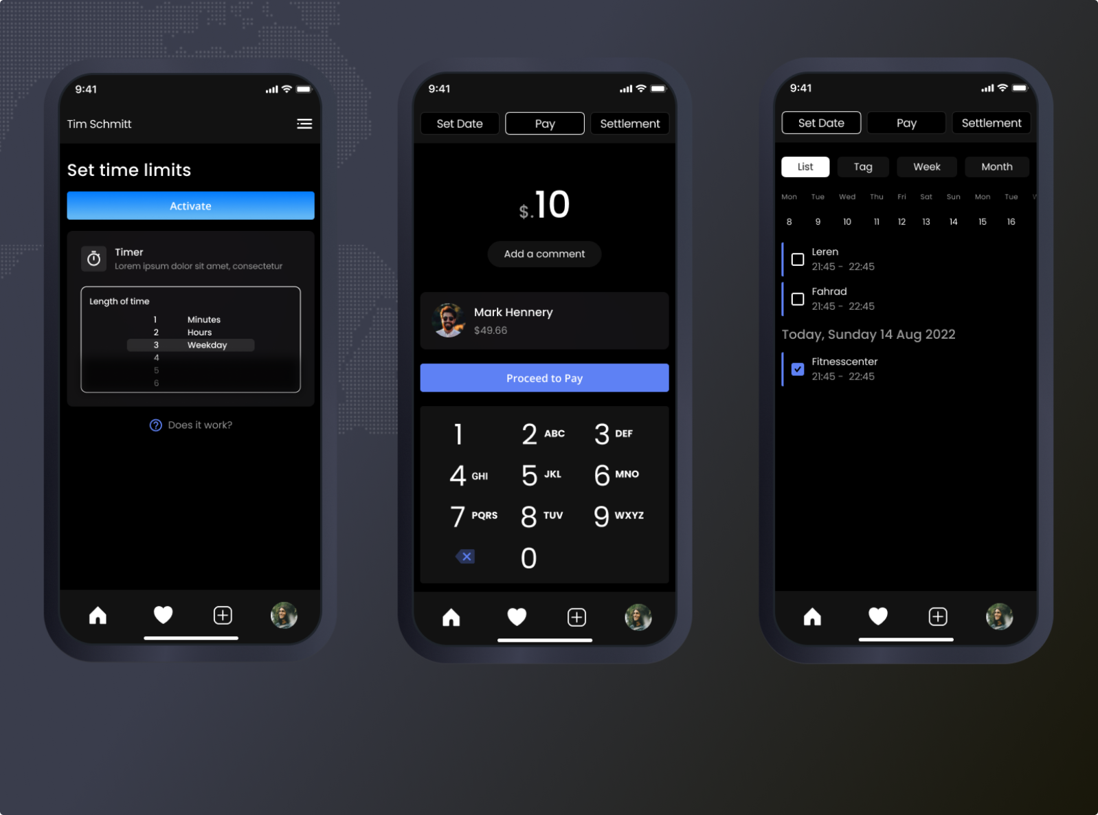 Mobile UI Design by Zarak Mahmood Tariq on Dribbble