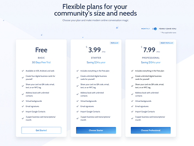 SaaS Pricing Page app branding design graphic design typography ui ux