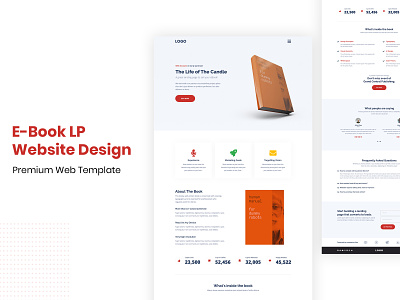 Ebook Landing Page Web UI Design Concept branding ebook landing page design ebook layout ui web web landing web ui