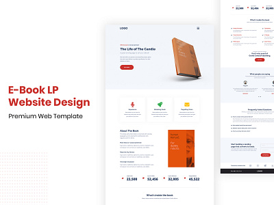 Ebook Landing Page Web UI Design Concept
