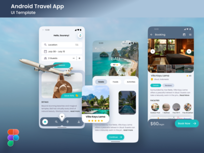 Travel App UI Design (For Android) by Rafid Mehedi Bhuiyan on Dribbble