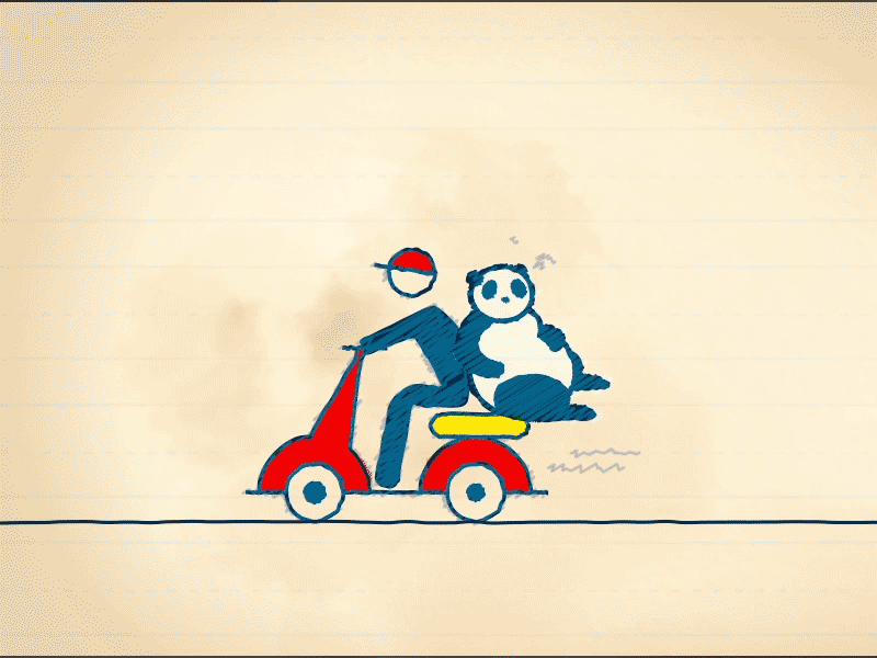 Motopanda delivery graphics motion panda vespa
