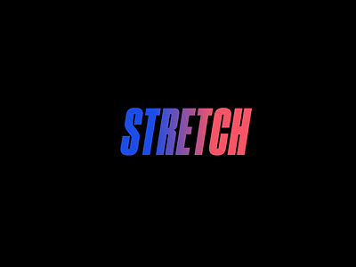 Stretch bold colours gradient stretch type type motion