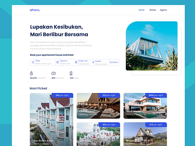 Landing Page Traveling Website