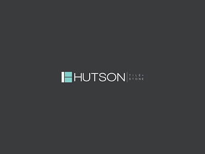 Hutson Tile and Stone h letter logo minimal monogram stone symbol tile