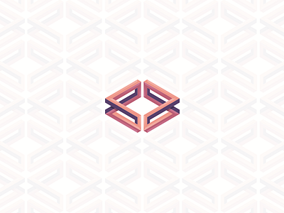 Rhombus 3d cube dimension escher geometry impossible logo pattern rhombus symbol