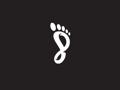 EightFoot 8 eight feet finger foot footstep infinity leg logo mark number trace